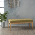 Christopher Knight Home Saxon Mid-Century Tufted Fabric Ottoman Bench - 43" L x 15.75" W x 17" H