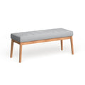 Christopher Knight Home Saxon Mid-Century Tufted Fabric Ottoman Bench - 43" L x 15.75" W x 17" H