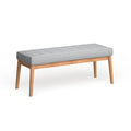 Christopher Knight Home Saxon Mid-Century Tufted Fabric Ottoman Bench - 43" L x 15.75" W x 17" H