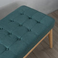 Christopher Knight Home Saxon Mid-Century Tufted Fabric Ottoman Bench - 43" L x 15.75" W x 17" H
