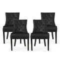 Set of 4 Contemporary Tufted Dining Chairs - Hayden Collection by Christopher Knight Home