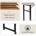 L-Shaped Corner Computer Desk with Rotating Features and 5-Tier Bookshelf for Home Office