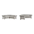 Gdansk 5-Person L-Shaped Chesterfield Sectional Sofa