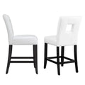 Brda Keyhole Counter Height High Back Stools - Set of 2