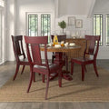 Set of 2 Ronda Wooden Dining Chairs with Panel Back