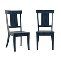 Set of 2 Ronda Wooden Dining Chairs with Panel Back