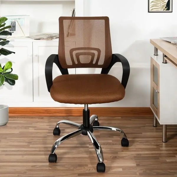 Adjustable Ergonomic Office Chair with Breathable Mesh, Lumbar Support, and 360-Degree Swivel Wheels for Enhanced Mobility