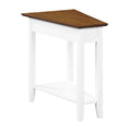 American Heritage Wedge End Table with Shelf by Convenience Concepts