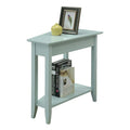 American Heritage Wedge End Table with Shelf by Convenience Concepts