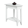 American Heritage Wedge End Table with Shelf by Convenience Concepts