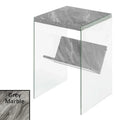 SoHo Glass End Table with Shelf by Convenience Concepts