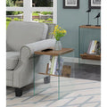 SoHo Glass End Table with Shelf by Convenience Concepts