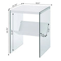 SoHo Glass End Table with Shelf by Convenience Concepts