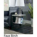 SoHo Glass End Table with Shelf by Convenience Concepts