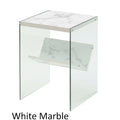 SoHo Glass End Table with Shelf by Convenience Concepts