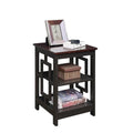 Convenience Concepts Town Square End Table Featuring Shelves