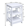 Convenience Concepts Town Square End Table Featuring Shelves