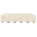 Convertible DIY Modular Sleeper Sectional Sofa Collection with Storage Seats - Perfect for Your Living Room