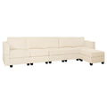 Convertible DIY Modular Sleeper Sectional Sofa Collection with Storage Seats - Perfect for Your Living Room