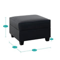 Convertible DIY Modular Sleeper Sectional Sofa Collection with Storage Seats - Perfect for Your Living Room