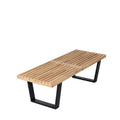Nelson Wood Slate Bench - 48" Length, 14.5" Height, 18.5" Depth