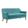 Porthos Home Ruth Small Fabric Loveseat Sofa with Rubberwood Frame