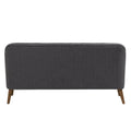 Porthos Home Ruth Small Fabric Loveseat Sofa with Rubberwood Frame