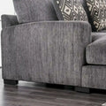 Furniture of America Kintra Modern Chenille Upholstered Large L-Shaped Sectional