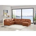 Hydeline Dillon Right-Facing Sectional Sofa with Chaise in Top Grain Leather
