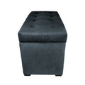 MJL Furniture Angela 8-Button Tufted Storage Bench with Trunk