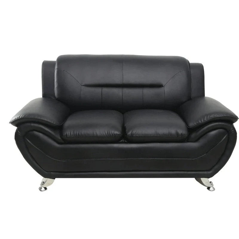 Michael Segura Upholstered Loveseat in Bonded Leather
