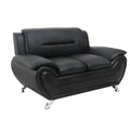 Michael Segura Upholstered Loveseat in Bonded Leather