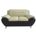 Michael Segura Upholstered Loveseat in Bonded Leather