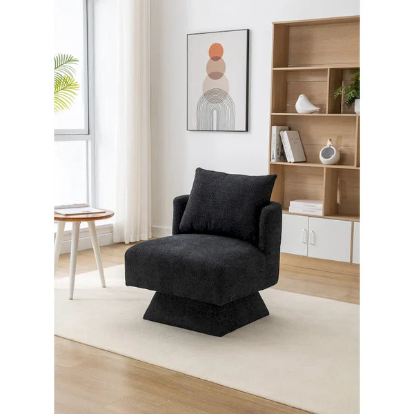360-Degree Swivel Chenille Upholstered Accent Chairs for Living Room and Bedroom