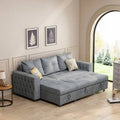 Cozy Classic L-Shaped Pull-Out Sleeper Sectional Sofa