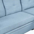Cozy Classic L-Shaped Pull-Out Sleeper Sectional Sofa