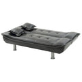 Lionel Faux Leather Convertible Sofa
