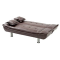 Lionel Faux Leather Convertible Sofa