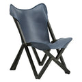 Cantu Authentic Top Grain Leather Tripolina Sling Chair by iNSPIRE Q Modern