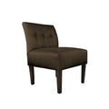MJL Furniture Obsession Brownstone Button-Tufted Accent Chair (AS IS)
