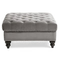 Luxurious Nola Velvet Tufted Extra-Large Ottoman