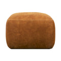 Poly & Bark Denver Leather Ottoman - Authentic Full Grain Italian Leather