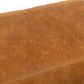 Poly & Bark Denver Leather Ottoman - Authentic Full Grain Italian Leather