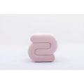 Contemporary S-Shape Ottoman Makeup Stool and Footrest for Living Room and Bedroom