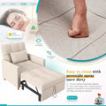 AECOJOY 3-in-1 Convertible Sleeper Sofa Chair with Pillow and Adjustable Backrest