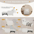 AECOJOY 3-in-1 Convertible Sleeper Sofa Chair with Pillow and Adjustable Backrest