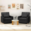 AECOJOY 3-in-1 Convertible Sleeper Sofa Chair with Pillow and Adjustable Backrest