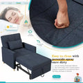 AECOJOY 3-in-1 Convertible Sleeper Sofa Chair with Pillow and Adjustable Backrest