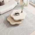 JASIWAY Contemporary Cloud-Inspired Rotating Coffee Table