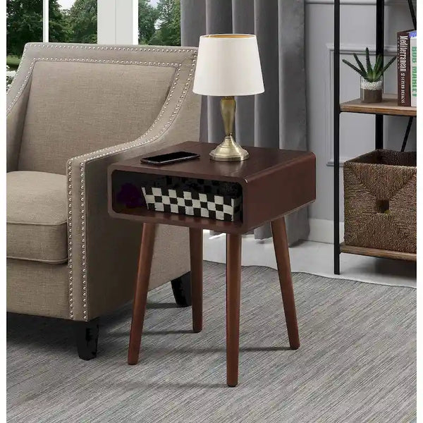 Convenience Concepts Napa End Table Featuring Storage Shelf
